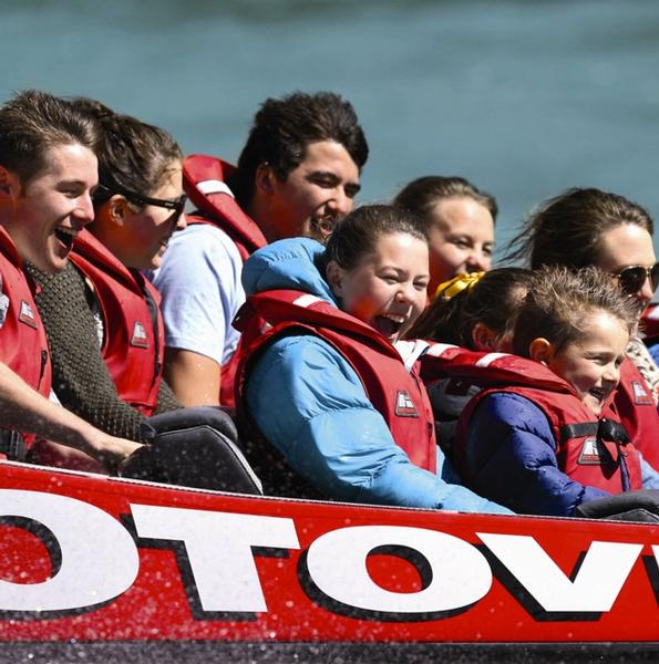 Children and their families enjoyed last year's locals' day at Shotover Jet.